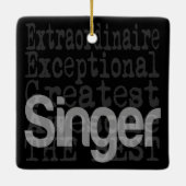 Singer Extraordinaire Keramisch Ornament (Achterkant)