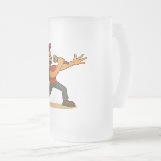 Singer getting into it matglas bierpul (Voorkant rechts)