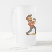 Singer getting into it matglas bierpul (Voorkant links)