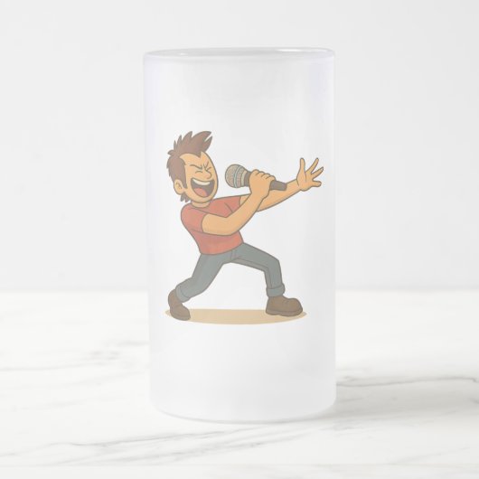 Singer getting into it matglas bierpul (Center)