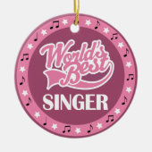 Singer Gift voor haar Keramisch Ornament (Voorkant)