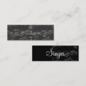 Singer Gray I Notes - Mini Visitekaartje (Voorkant / Achterkant)
