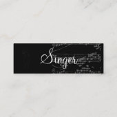 Singer Gray I Notes - Mini Visitekaartje (Achterkant)