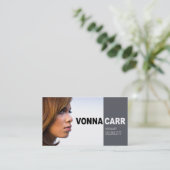 Singer Headshot voor Vocalist Musician Visitekaartje (Staand voorkant)