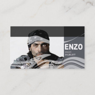 Singer Headshot voor Vocalist Musician Visitekaartje