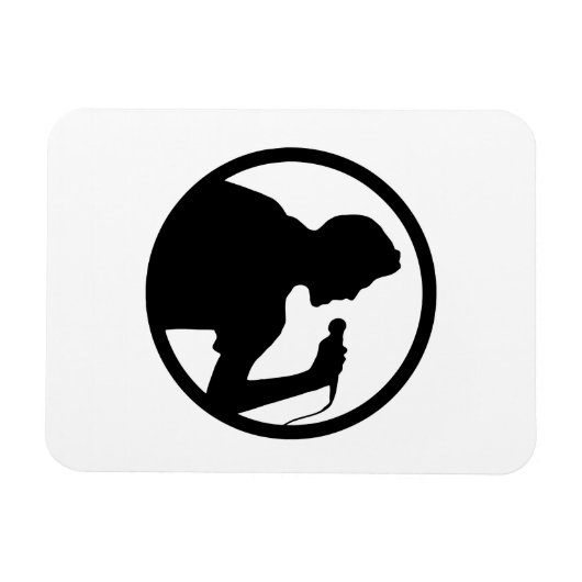 Singer Icon - Karaoke Logo Magneet (Horizontaal)