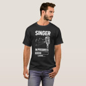 Singer in wording Loast Future Vocalist daarna T-shirt (Voorkant volledig)