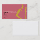 Singer-kaart Visitekaartje (Voorkant / Achterkant)