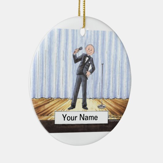 Singer - Male Keramisch Ornament (Rechts)