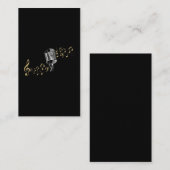 Singer Microphone Musical Notes Karaoke lover Visitekaartje (Voorkant / Achterkant)