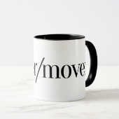 Singer/Mover Coffee Mok (Voorkant rechts)