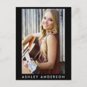 Singer Musician Foto Promo Kaart - Briefkaart Groo (Voorkant)