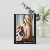 Singer Musician Foto Promo Kaart - Briefkaart Groo (Staand voorkant)