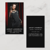 Singer Musician Full Photo Promo Visitekaartje (Voorkant / Achterkant)