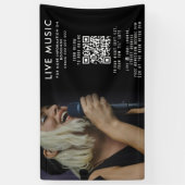 Singer Musician Music Fotopromotie-evenement Spandoek (Verticaal)