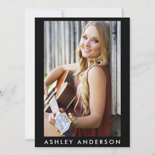 Singer Musician Photo Promo Kaart - Achterfoto (Voorkant)