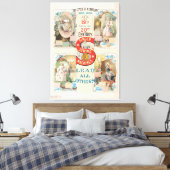 Singer naaimachine advertentie Canvas Afdruk (Insitu (Slaapkamer))