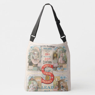 Singer naaimachine advertentie Crossbody Tas