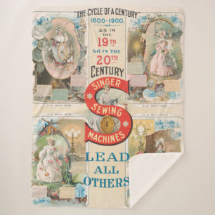  Singer naaimachine advertentie Sherpa Deken