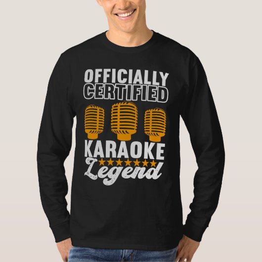 Singer Outfit Karaoke Legend T-shirt (Voorkant)