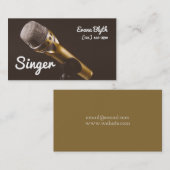 Singer, Performer, Vocalist, muziek Visitekaartje (Voorkant / Achterkant)
