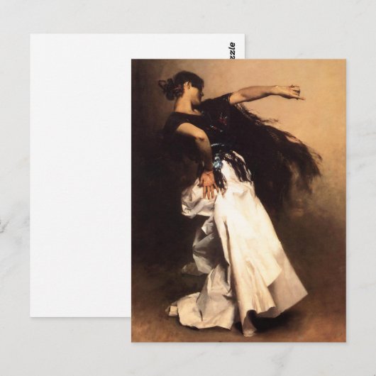 Singer Sargent Briefkaart van danseres (Voorkant / Achterkant)