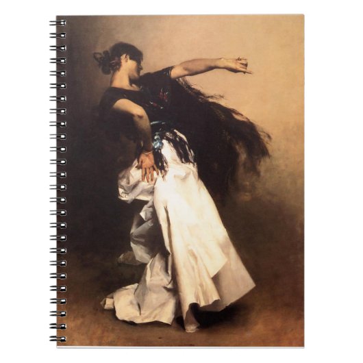 Singer Sargent-danseraptop in Spanje Notitieboek (Voorkant)