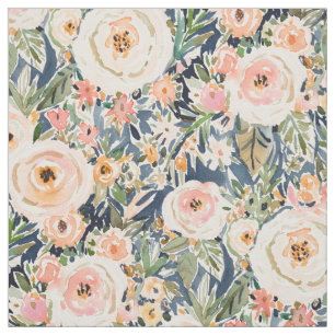 SINGER-SONGWRITER Romantic Dark Floral Stof