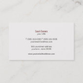 Singer Songwriter Sequins Look Visitekaartje (Achterkant)