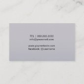 Singer Songwriter Vocalist Voice Teacher Music Visitekaartje (Achterkant)