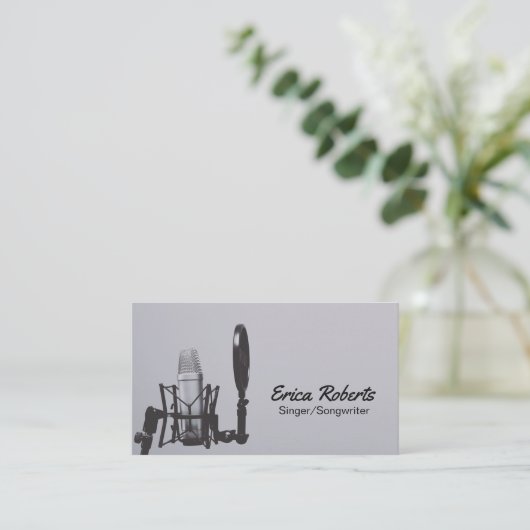Singer Songwriter Vocalist Voice Teacher Music Visitekaartje (Staand voorkant)