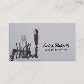 Singer Songwriter Vocalist Voice Teacher Music Visitekaartje (Voorkant)