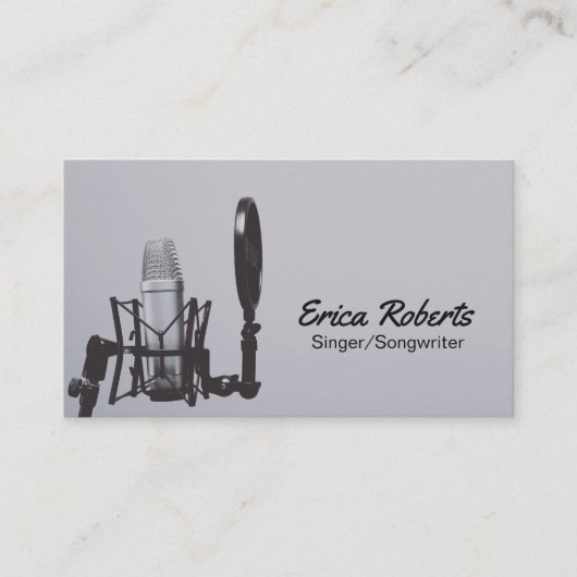 Singer Songwriter Vocalist Voice Teacher Music Visitekaartje (Voorkant)