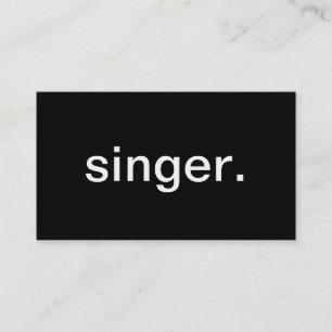 Singer Visitekaartje