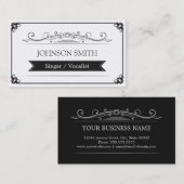 Singer / Vocalist - Classy  Lijst Visitekaartje (Voorkant / Achterkant)