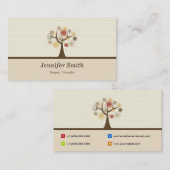Singer / Vocalist - Elegant Natural Theme Visitekaartje (Voorkant / Achterkant)