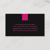 Singer/Vocalist Modern Roos Roze Visitekaartje (Achterkant)