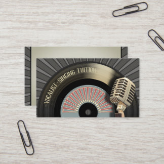 Singer Vocalist Singing Teacher Visitekaartje