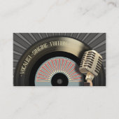 Singer Vocalist Singing Teacher Visitekaartje (Voorkant)