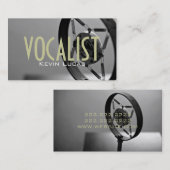 Singer, Vocalist, Solo, Performance Entertainment Visitekaartje (Voorkant / Achterkant)
