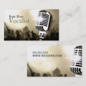 Singer, Vocalist, Solo, Performance Entertainment Visitekaartje (Voorkant / Achterkant)