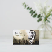Singer, Vocalist, Solo, Performance Entertainment Visitekaartje (Staand voorkant)