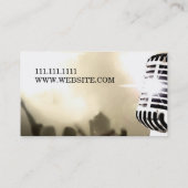 Singer, Vocalist, Solo, Performance Entertainment Visitekaartje (Achterkant)