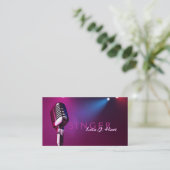 Singer, Vocalist, Solo, Performance Entertainment Visitekaartje (Staand voorkant)
