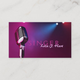 Singer, Vocalist, Solo, Performance Entertainment Visitekaartje