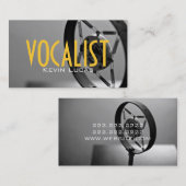 Singer, Vocalist, Solo, Performance Entertainment Visitekaartje (Voorkant / Achterkant)