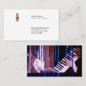 Singer/Voice Teacher Minimalist Visitekaartje (Voorkant / Achterkant)