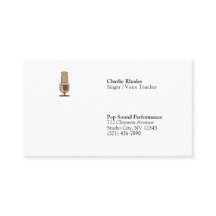 Singer/Voice Teacher Minimalist