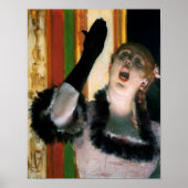 Singer with a Glove, Edgar Degas Poster (Voorkant)