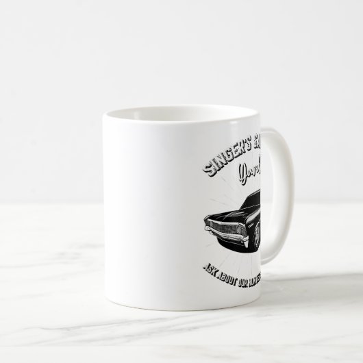 Singers Salvage Yard Hunters Funny Spn Koffiemok (Voorkant rechts)